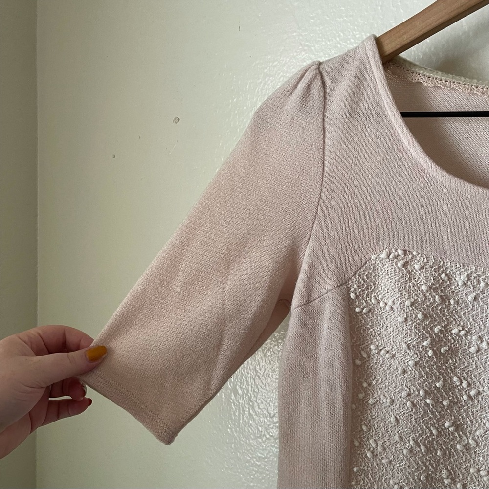 Anthropologie | Shimmer Boucle Peplum Top - Picture 4 of 8